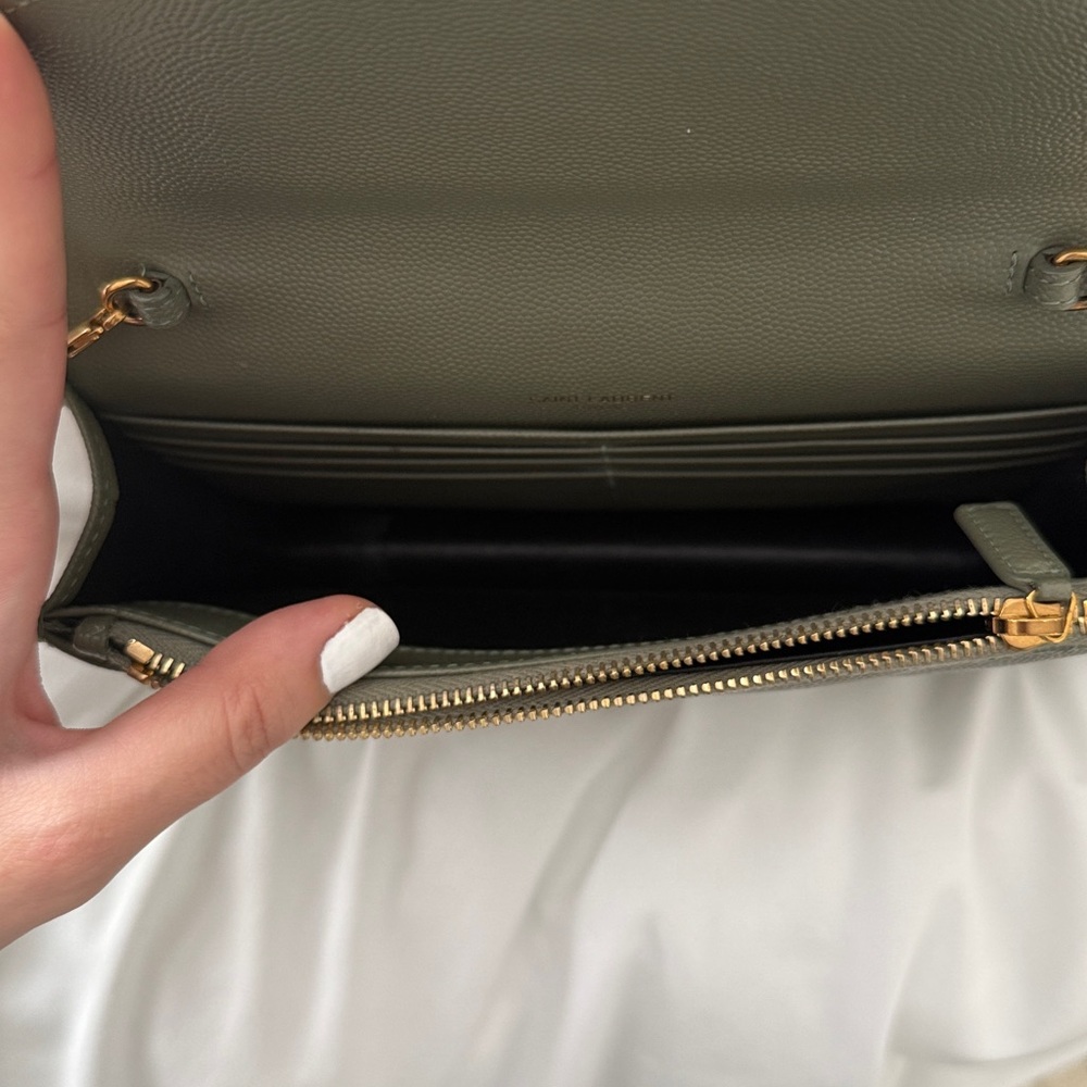 Ysl green wallet on chain cassandre - Picture 8 of 8